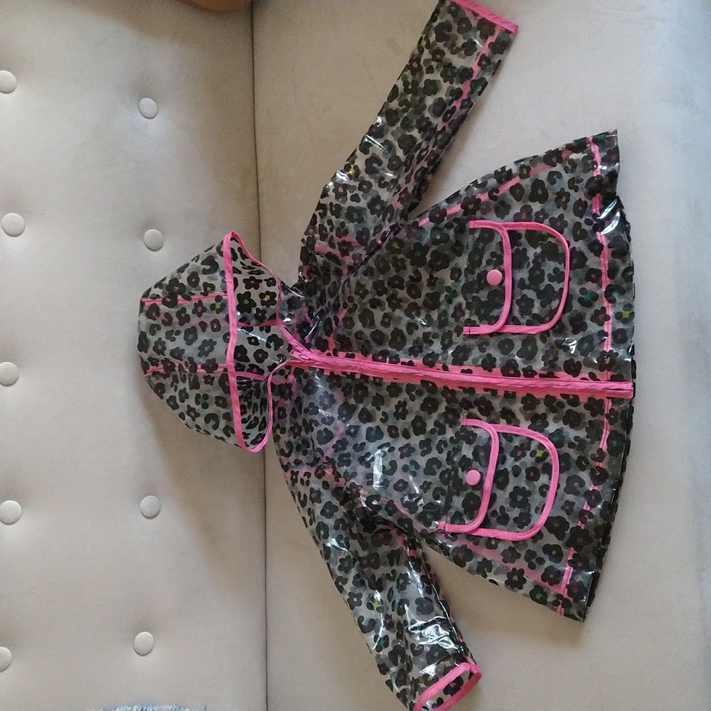 LITTLE ME ANIMAL PRINT TODDLER RAINCOAT
